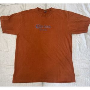 Corona T Shirt - Back Logo Mas Fins - Rust Color. Cygnus Tag - 100% Cotton